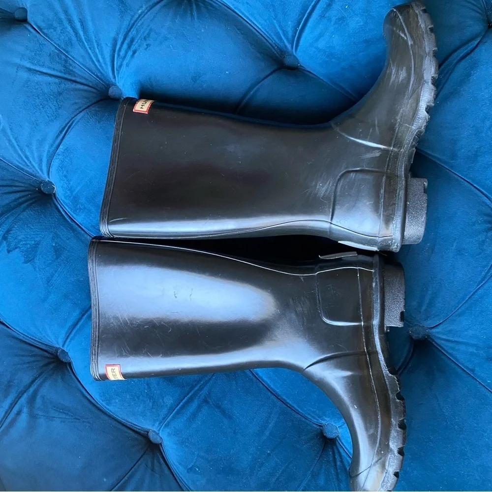 HUNTER BLACK TALL RAINBOOTS